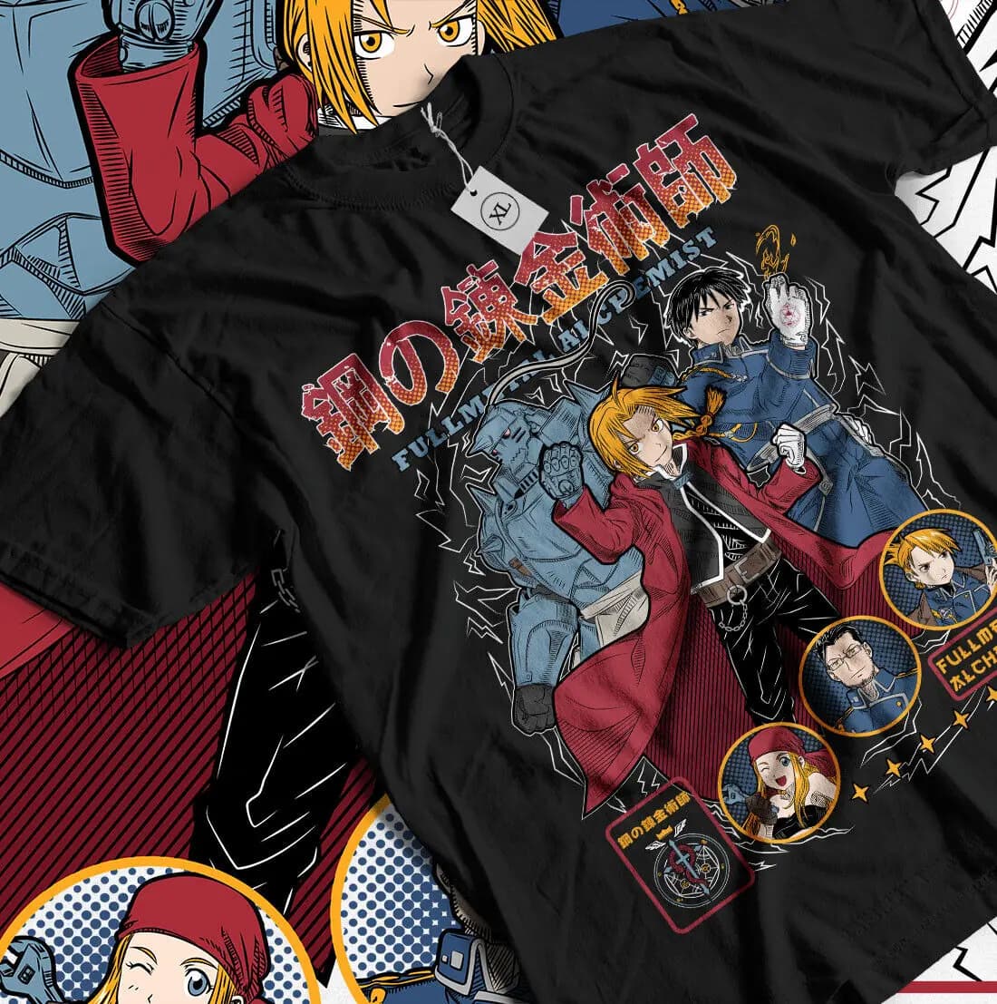 Maglietta Fullmetal Alchemist Brotherhood Alphonse Elric Maglietta regalo anime di tutte le taglie