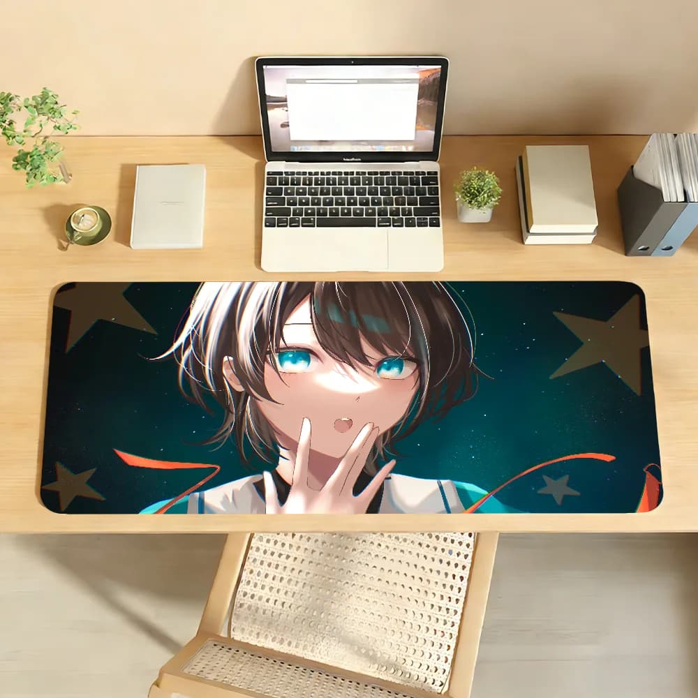 V-Oozora Subaru Mouse Pad per computer portatile, tappetino per mouse in gomma antiscivolo, tappetino per mouse per giocatori, decorazione per scrivania