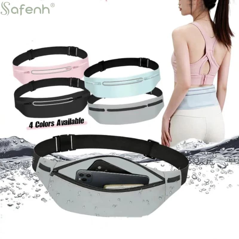 High Capacity Sports Waist Bag Running Belt Seamless Fashionable Outdoor Accessory for Fitness and Camping