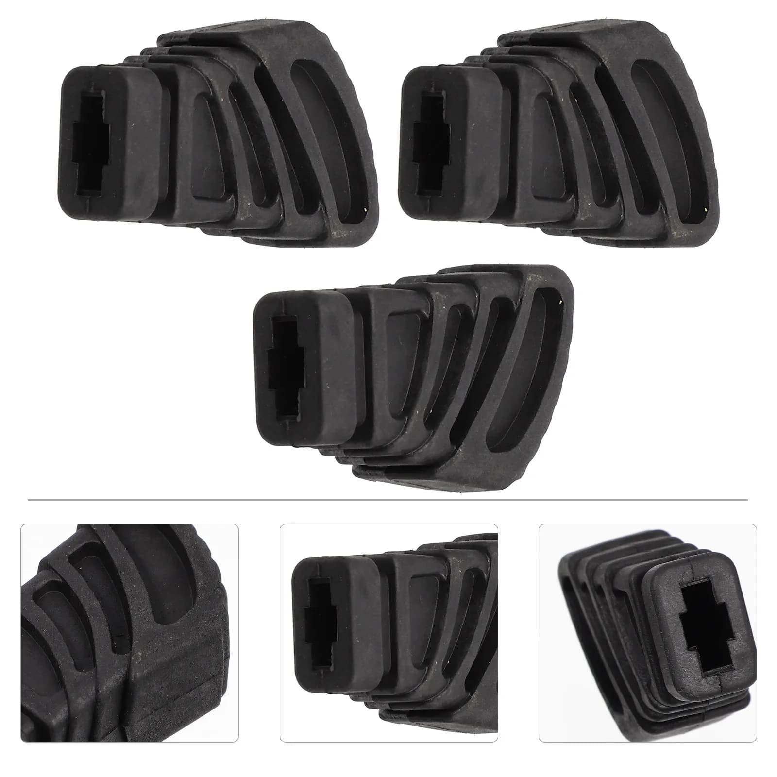 3Pcs Drum Kit Stand Pads Thick Rubber Non-Slip Drum Rack Feet Protectors for Wood Tile Carpet Floor Player Stand Pad