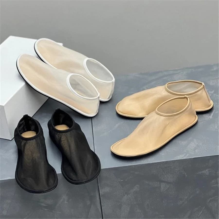 2025 Nuove donne mocassini pigri ballerine in rete primavera estate scarpe da ballo piatte da passeggio donna Espadrillas slip-on traspiranti