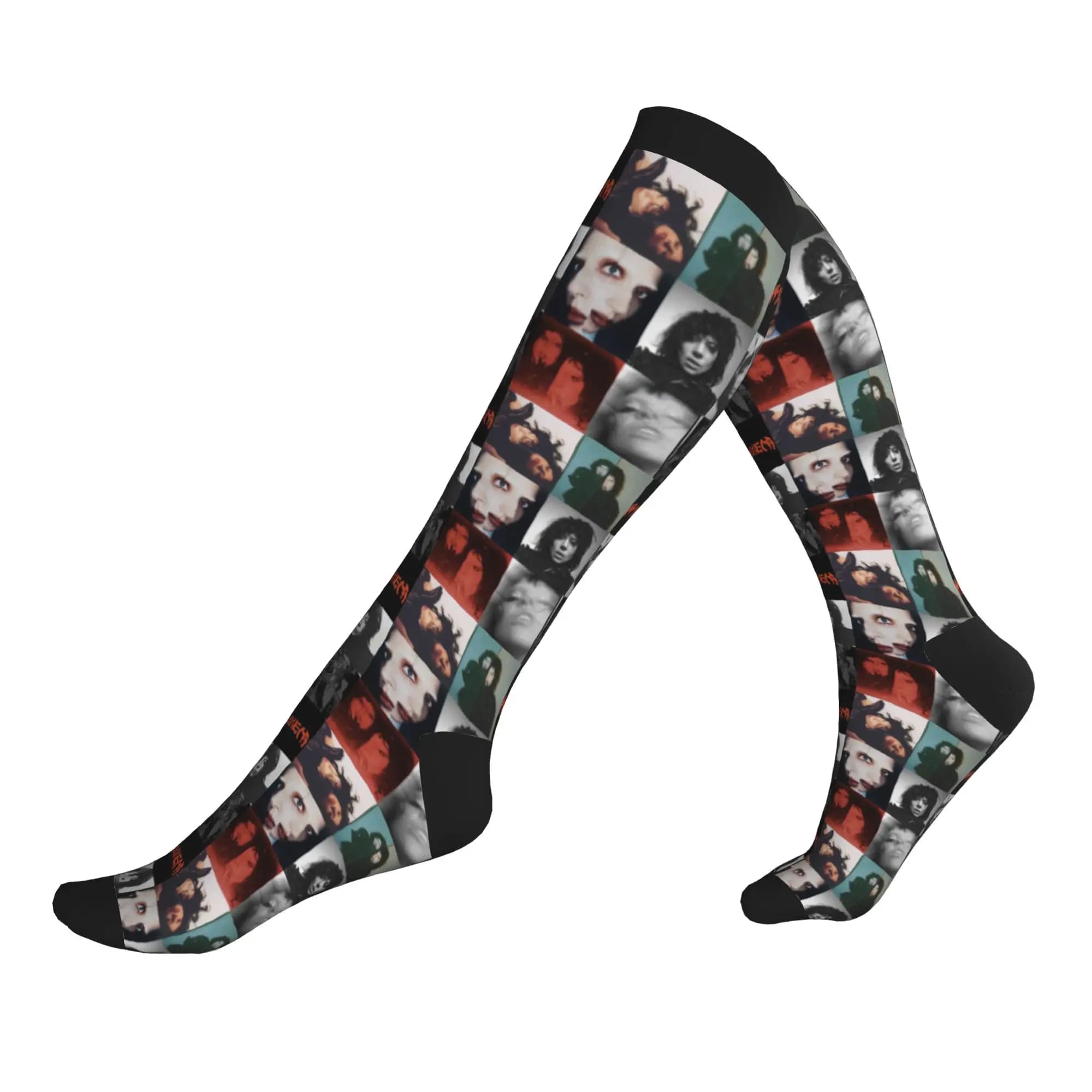 Lady Gaga Mayhem Music Singer Men Women Sports Compression Socks Unisex Funny 3D Print Dress Socks