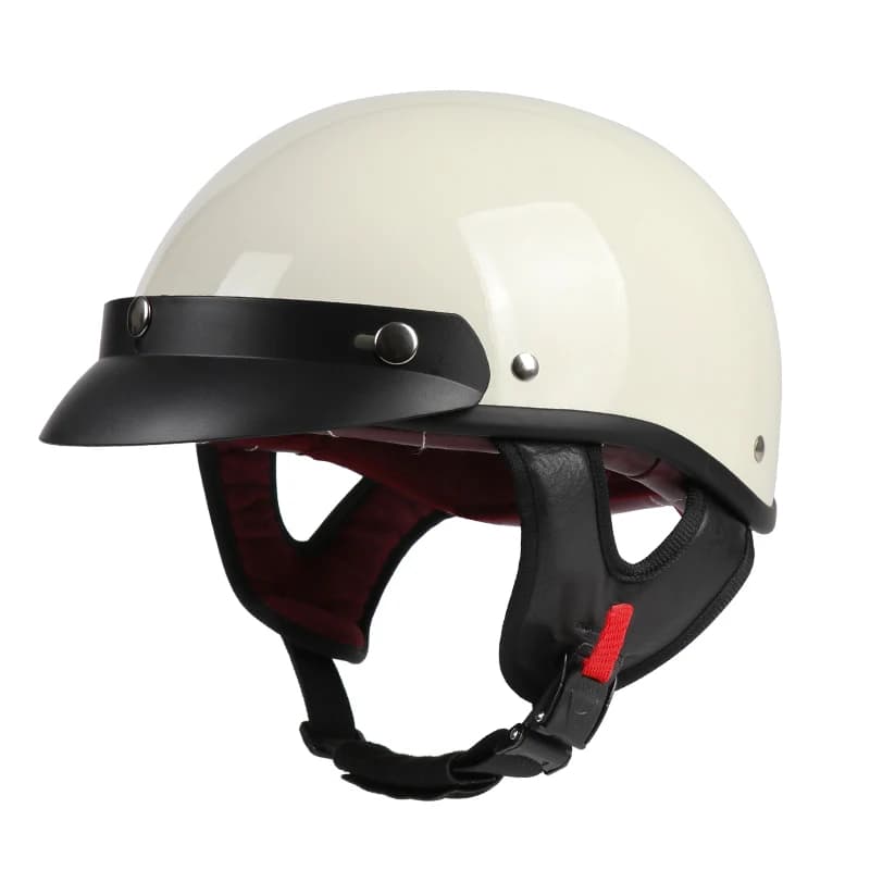 Retro Motorcycle Helmet – Cruiser & Scooter Half-Helmet – Street Riding Safety Gear – Suitable for All Seasons