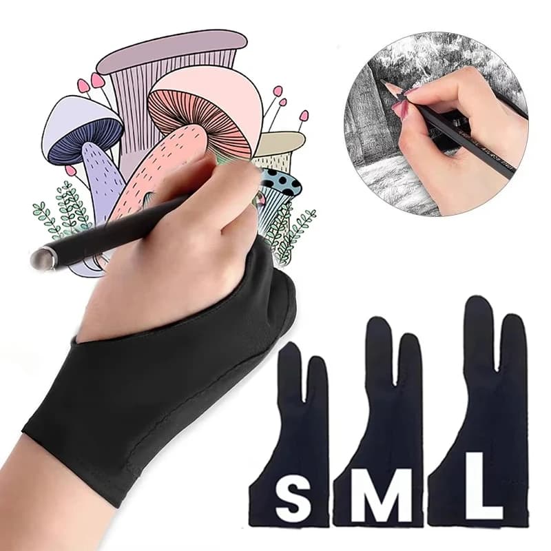 S/M/L Size Palm Guard Smooth Tablet Drawing Control Anti-Fouling Artist Glove For Apple iPad Air PC Tablet S/M/L Size Palm Guard