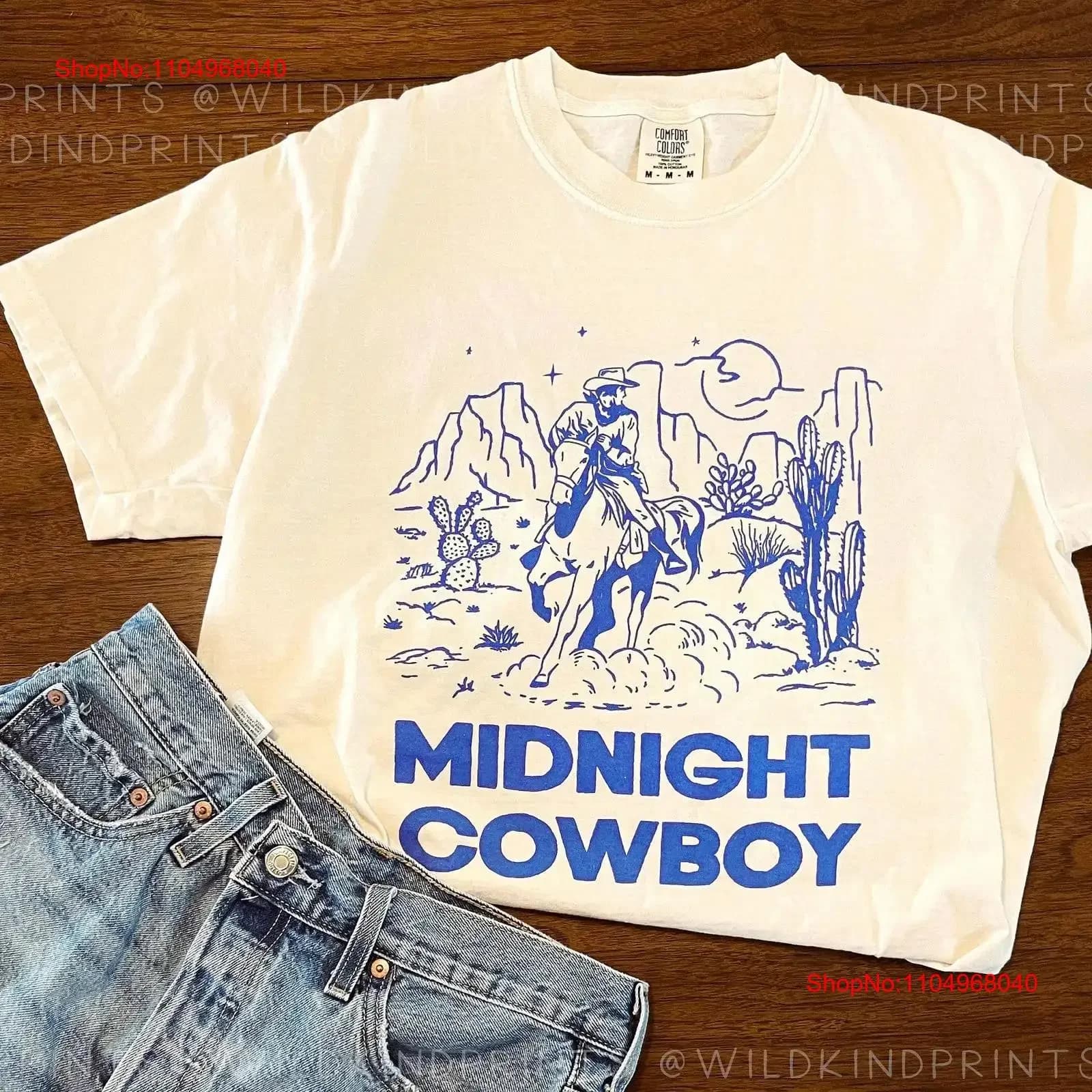 Maglietta da cowboy di mezzanotte Cowgirl moda vintage occidentale vintage lavato top traspirante per l'uso quotidiano Grafica morbida unisex