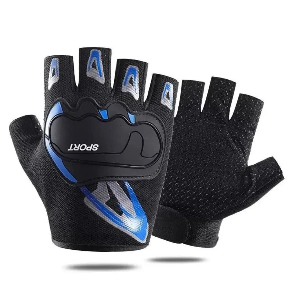 Anti-Slip Cycling Gloves Breathable Touchscreen Compatible Motorcycle Gloves Mesh Material Wear-resistant Fitness Gloves
