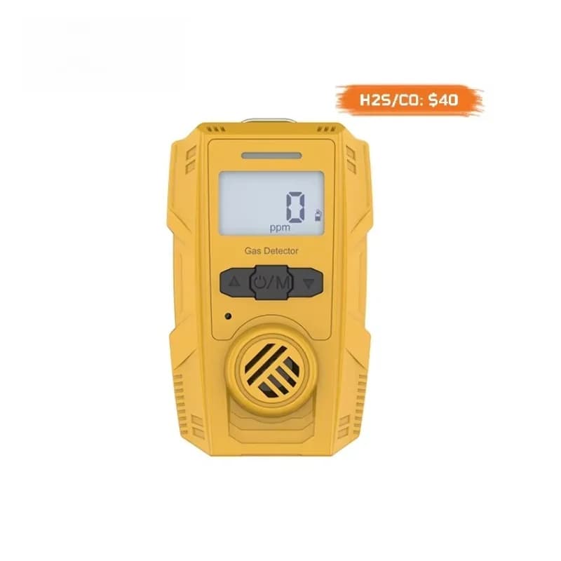 Mini Portable Single Gas Detector H2S Carbon Monoxide Monitor 0-100ppm