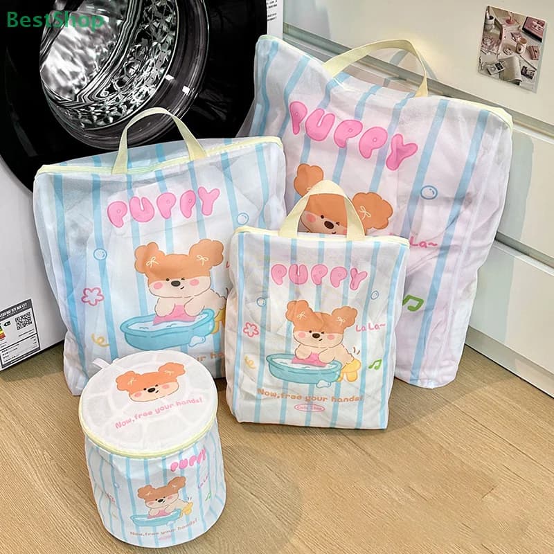 la Cute puppy printed bag for underwear divider bag for clothes for organizer washing machine