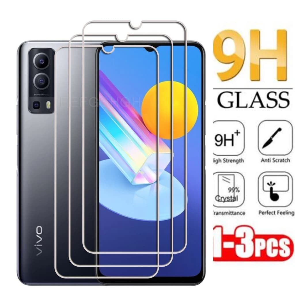 3pcs 9H HD Tempered Glass For Vivo Y72 5G Global Y52 Y53s 5G IQOO Z3 V2053 V2041 V2073A Screen Protective Protector Cover Film