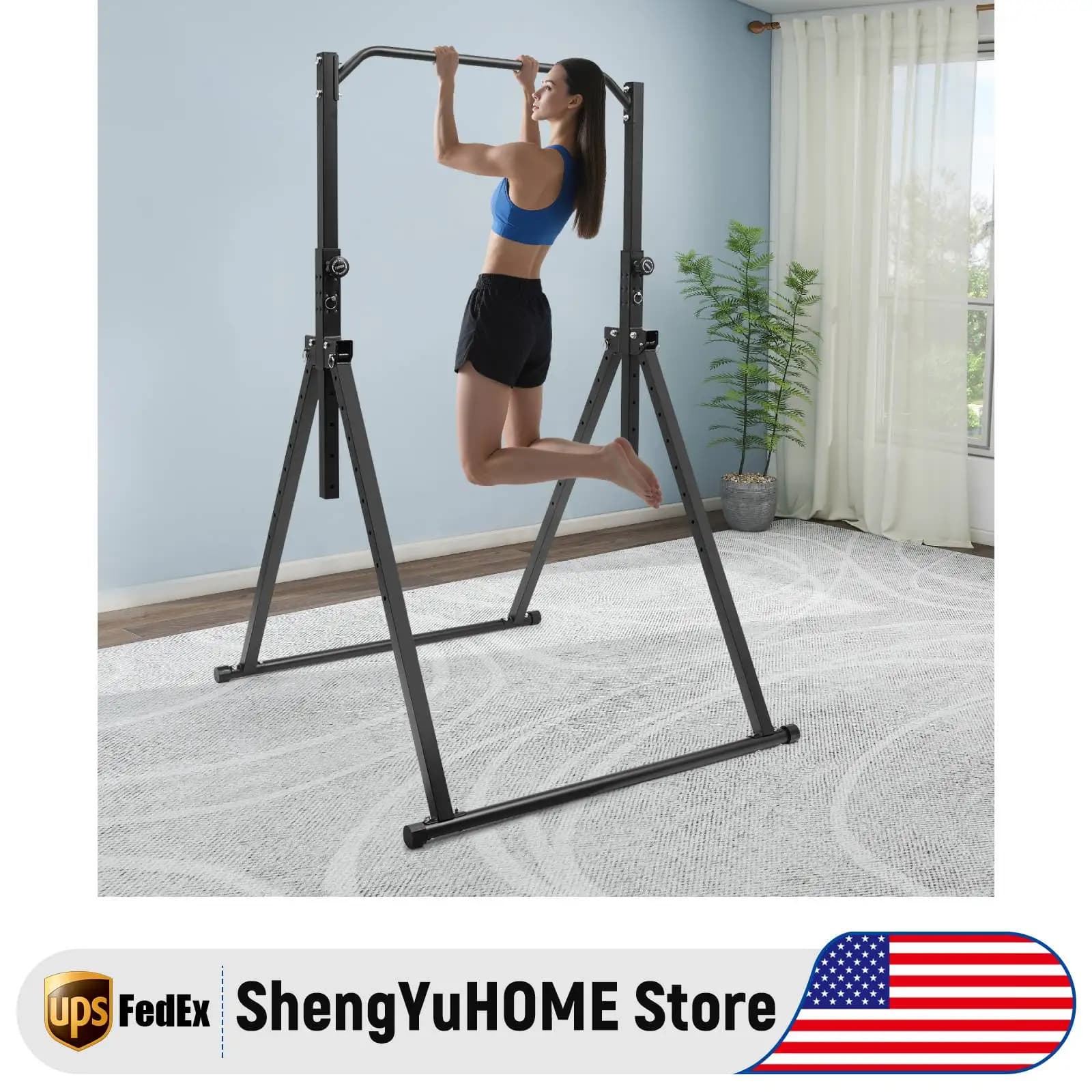 Traction bar for door, adjustable telescopic traction bar for home gym, installation bar without adult screws, upper body