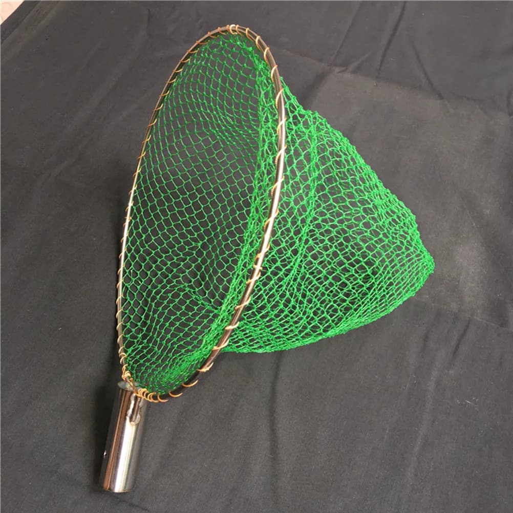1 Pezzo Rete da Pesca in Acciaio Inox e Nylon da 25 Cm, Leggera, Portatile, Resistente alla Ruggine, Facile da Pulire, per Gamberetti e Calamari