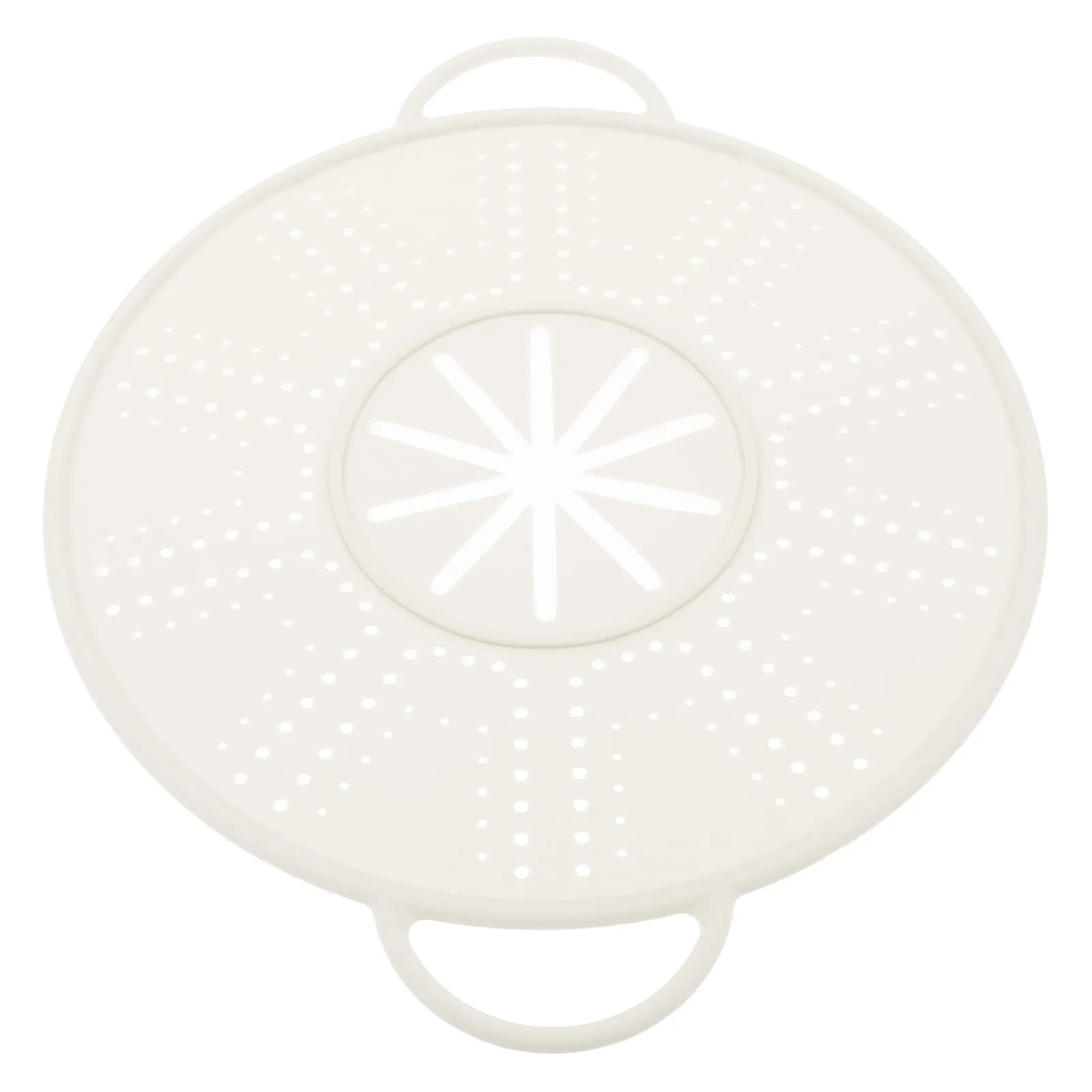 Coperchio Antispruzzo in Silicone per Padella, Protezione Bordo Ciotola con Manico Doppio Lato, Resistente al Calore, Anti-Schizzi Olio