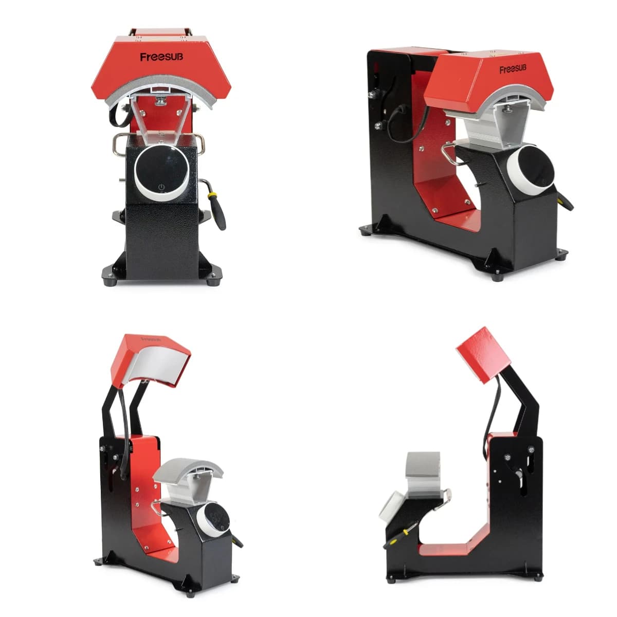 WJW Macchina Automatica 3 in 1 per Stampa a Sublimazione su Cappelli, Pressa a Caldo per Cappelli F136