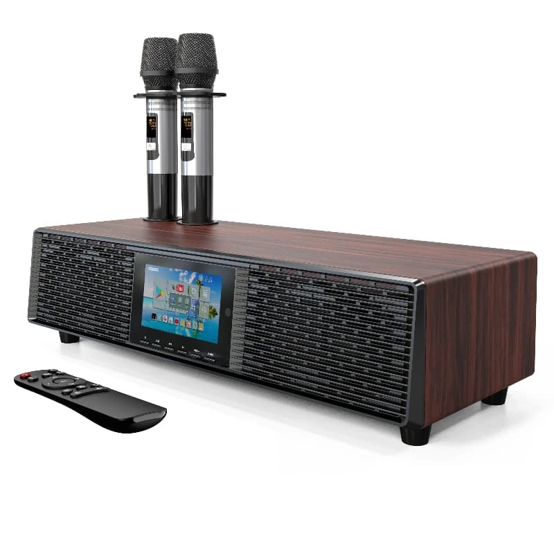 Microfono karaoke wireless Altoparlante domestico per macchina Karaoke per sistema karaoke tv ktv