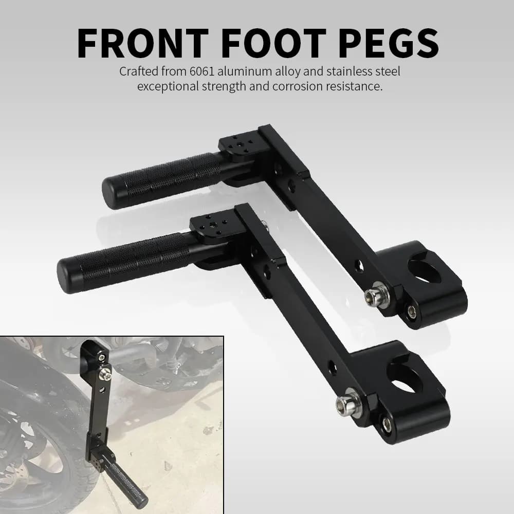 Pedane anteriori regolabili Avventura Pedana 7/8 "-1.25" Per KLR650 DR650 XR650L Tenere 700 V-storm ADV Dirt Bike Dual Sport