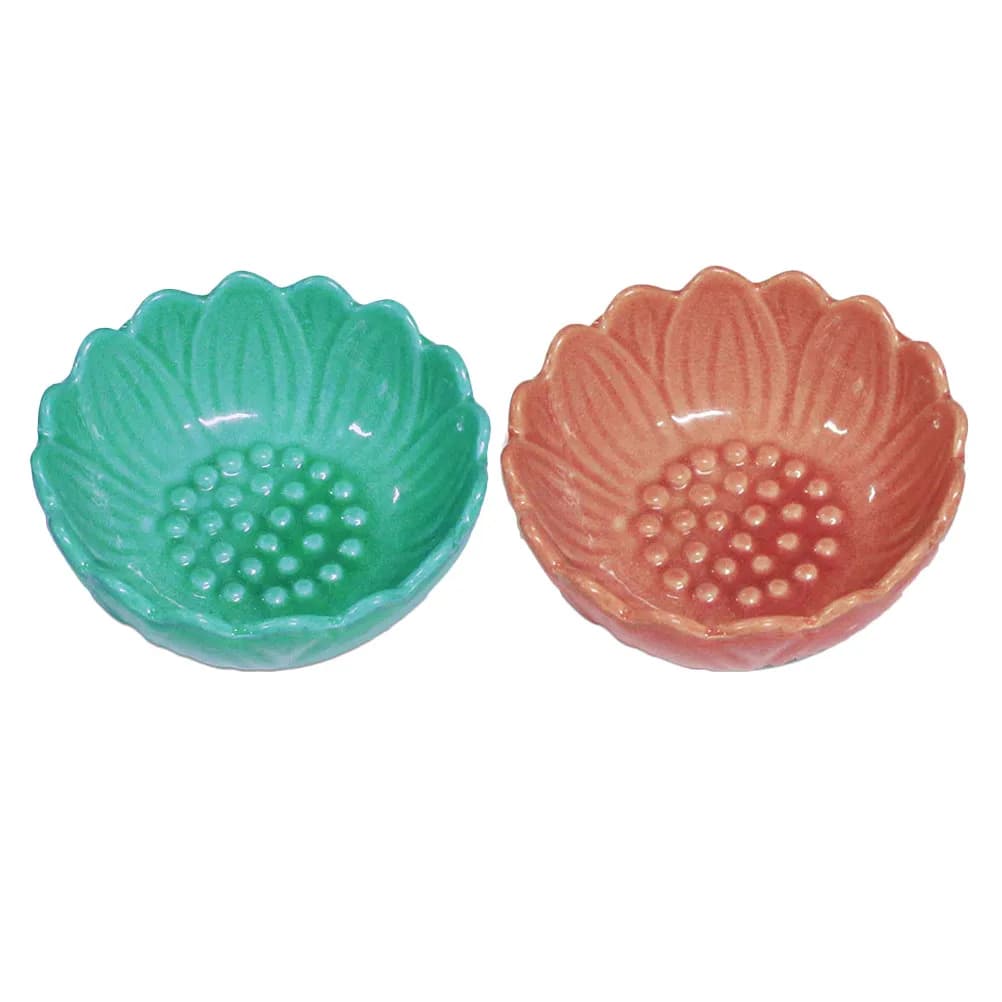 Set di 2 Porta Incenso in Ceramica a Forma di Loto, Bruciatore Multifunzionale per Aromaterapia, Supporto per Bastoncini e Coni, Decorazione per Casa, Ufficio e Yoga