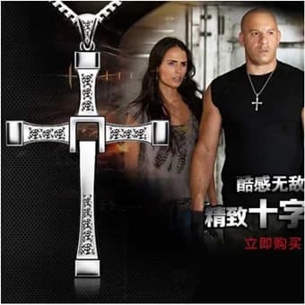 Collana con Croce Fast and Furious 7, Collana con Ciondolo Stile Toledo, Gioielli da Uomo in Stile Europeo e Americano C022kkk