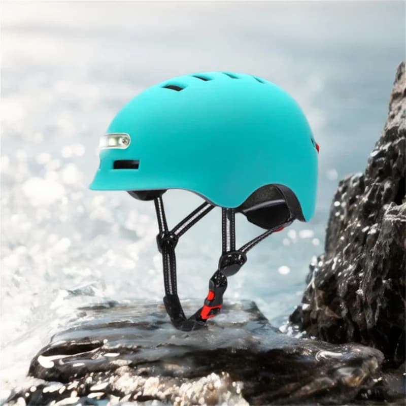 Casco Intelligente Unisex con Luce Posteriore per Uomini e Donne, per Bicicletta Elettrica, MTB, Bici da Strada, Scooter, Bici Urbana e Sportiva