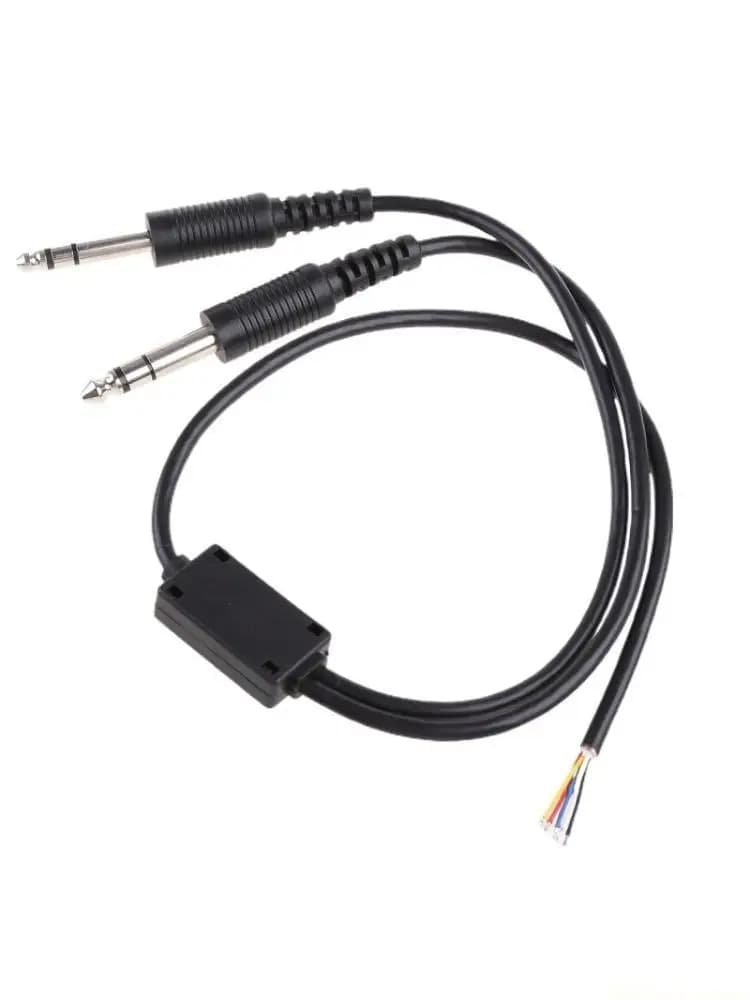Replacement M5TD cable headphones for helicopter with U174u