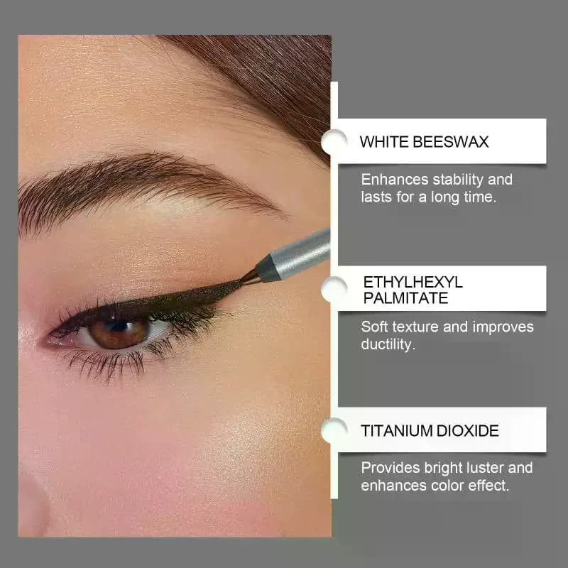 Eyeliner Gel Color Licorice, Penna per Trucco Occhi a Lunga Durata, Texture Setosa, Resistente all'Acqua e al Sbiadimento