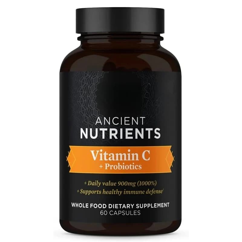Probiotic supplements and vitamin C, support a healthy immune system and bowel health, overcoming, non-GMO