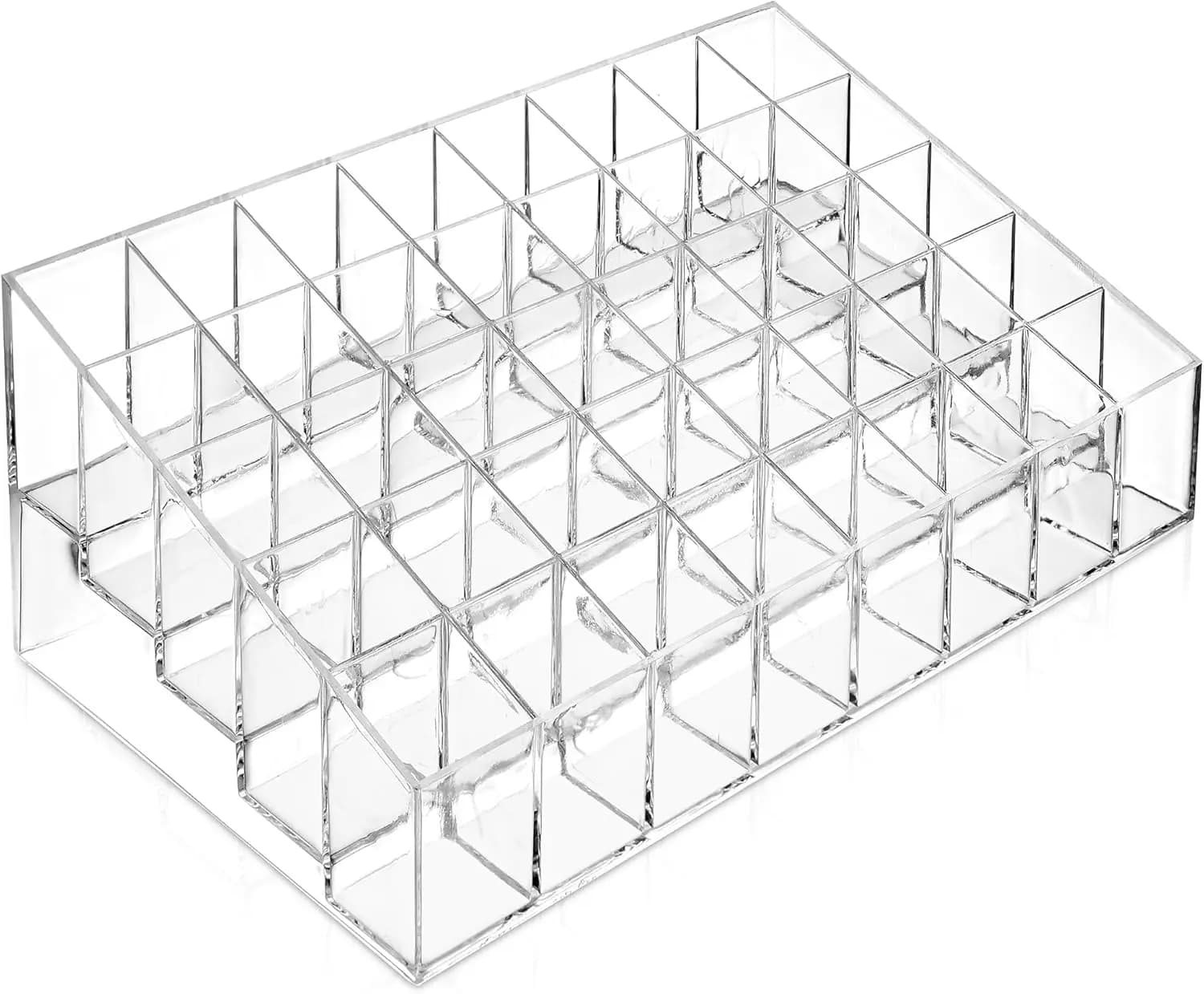 Organizer for Lipsticks in Transparent Acrylic with 40 Parts - Cosmetic Display for Toeletta