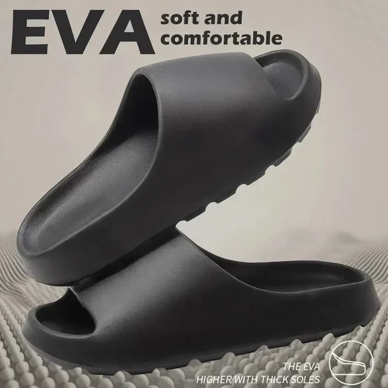 Women's Slippers Summer Fashion with Soft and Thick Sole in EVA and Yeezys Beach Sandals for Men