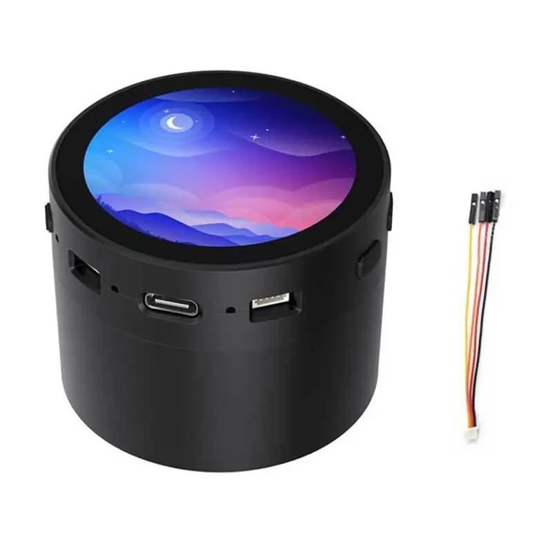 IMPERDIBILE Touchscreen display with 1.85-inch round speaker for Raspberry Pi Pico 2 RP2350A RP2350-Touch-LCD-1.85C-BOX