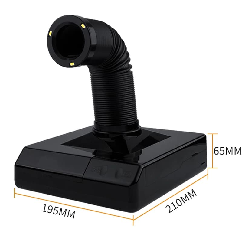 Desktop Mini Saldatura Fumi Purificatore Collettore di Polveri Fumi Purificatore Estrattore di Fumo Purificatore D'aria Filtro AC 100-240 V 60 W