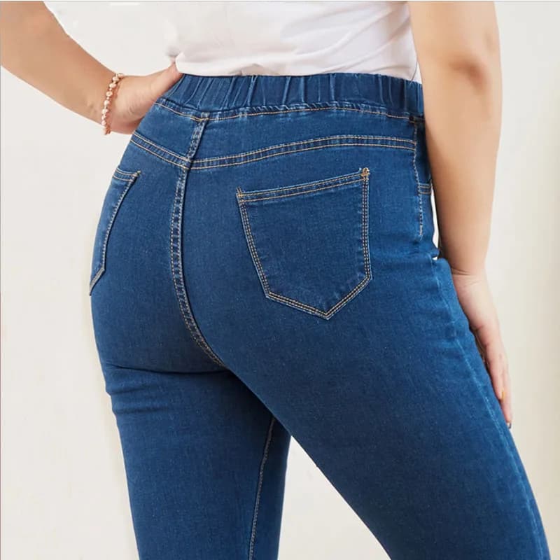 Clothes Skinny Jeans for Women Good Elastic Waist Stretchy Material Tummy Control Mom Jeans Size 5XL 6XL Curvy Jeans
