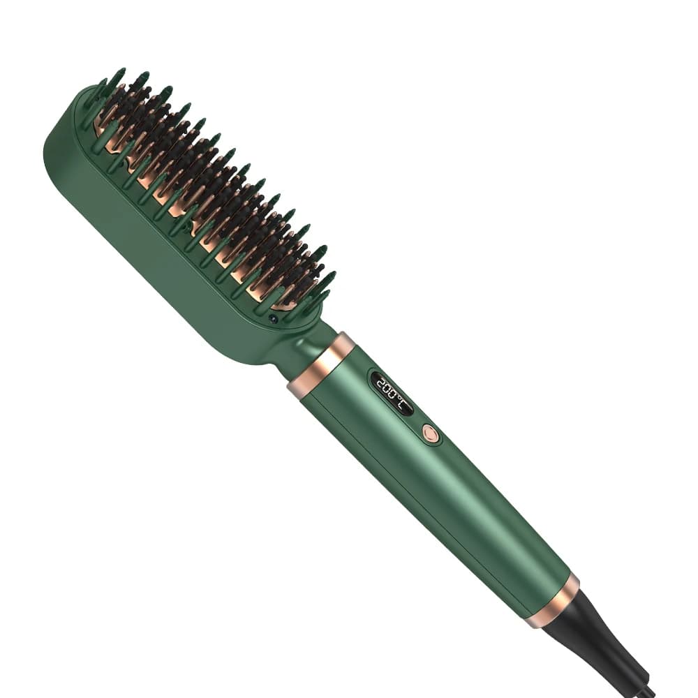 Ready Ship Multi-functional Portable Hair Brush Electric Hair Plate Drying Alloy Combs Anti-coating Design Aluminum