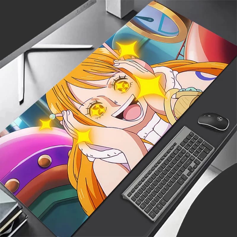 Mouse Pad One Piece Anime Durable Gamers Decoracion Gamer Desk Mat Mousepad XXL Gaming Accessories Varmilo Keyboard Carpet