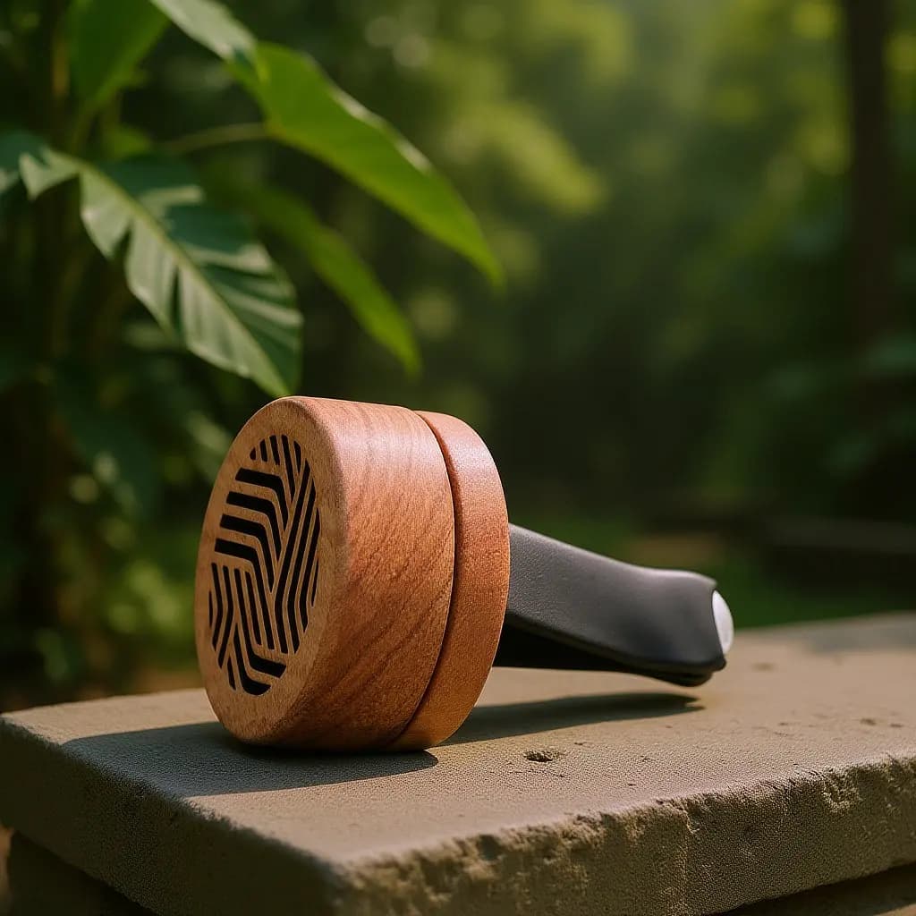 Diffusore di Aromi per Auto con Clip per Bocchetta dell'Aria, Diffusore di Oli Essenziali in Legno, Design Elegante, Lunga Durata, Confortevole, Stiloso, Portatile