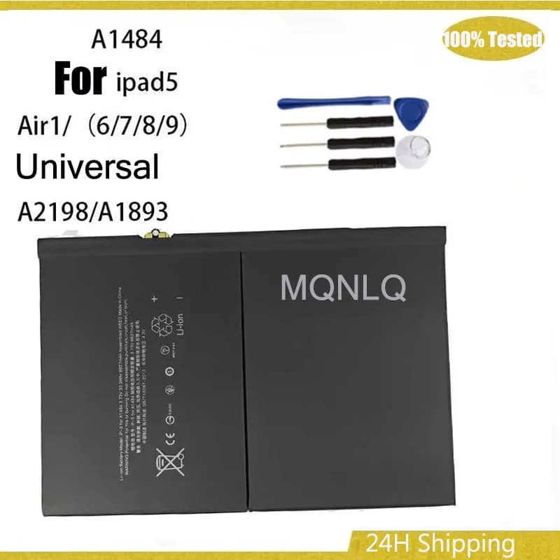 Batteria tablet 8827mAh per Apple IPad 5 Air 1 IPad5 Air1 A1484 A1474 1475 A2200 A2198 A2270 Batteria portatile + Strumenti