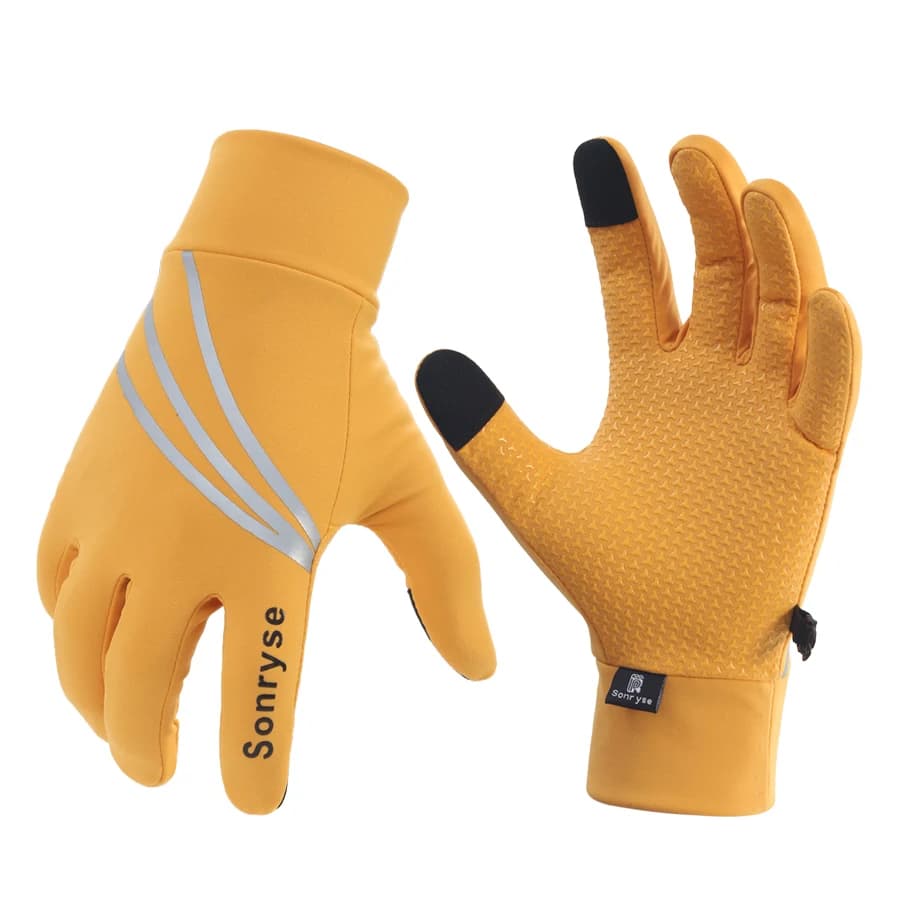 Guanti da ciclismo invernali per uomo donna Guanti da ciclismo in pile caldo per equitazione Guanti da bicicletta Accessori touchscreen impermeabili