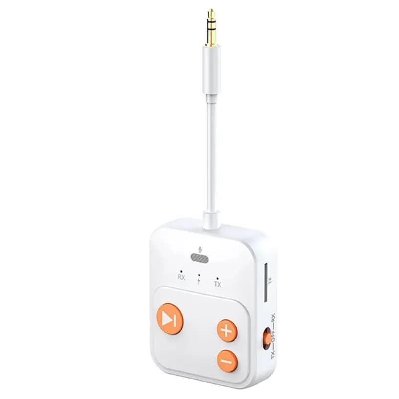 Lettore di schede TF B03B, ricevitore audio wireless, adattatore Bluetooth 6.0, adattatore AUX da 3,5 mm per doppio dispositivo, per TV, altoparlanti auto, switch
