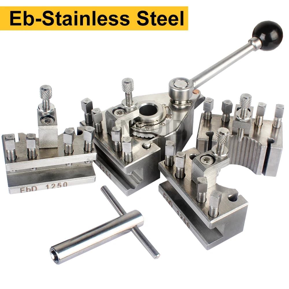 European quick-change tool set for turning 12x12mm 15x15mm for WM210V& WM180V&0618&C2&BD-6/-7/-X7 with 120-250mm oscillating bed