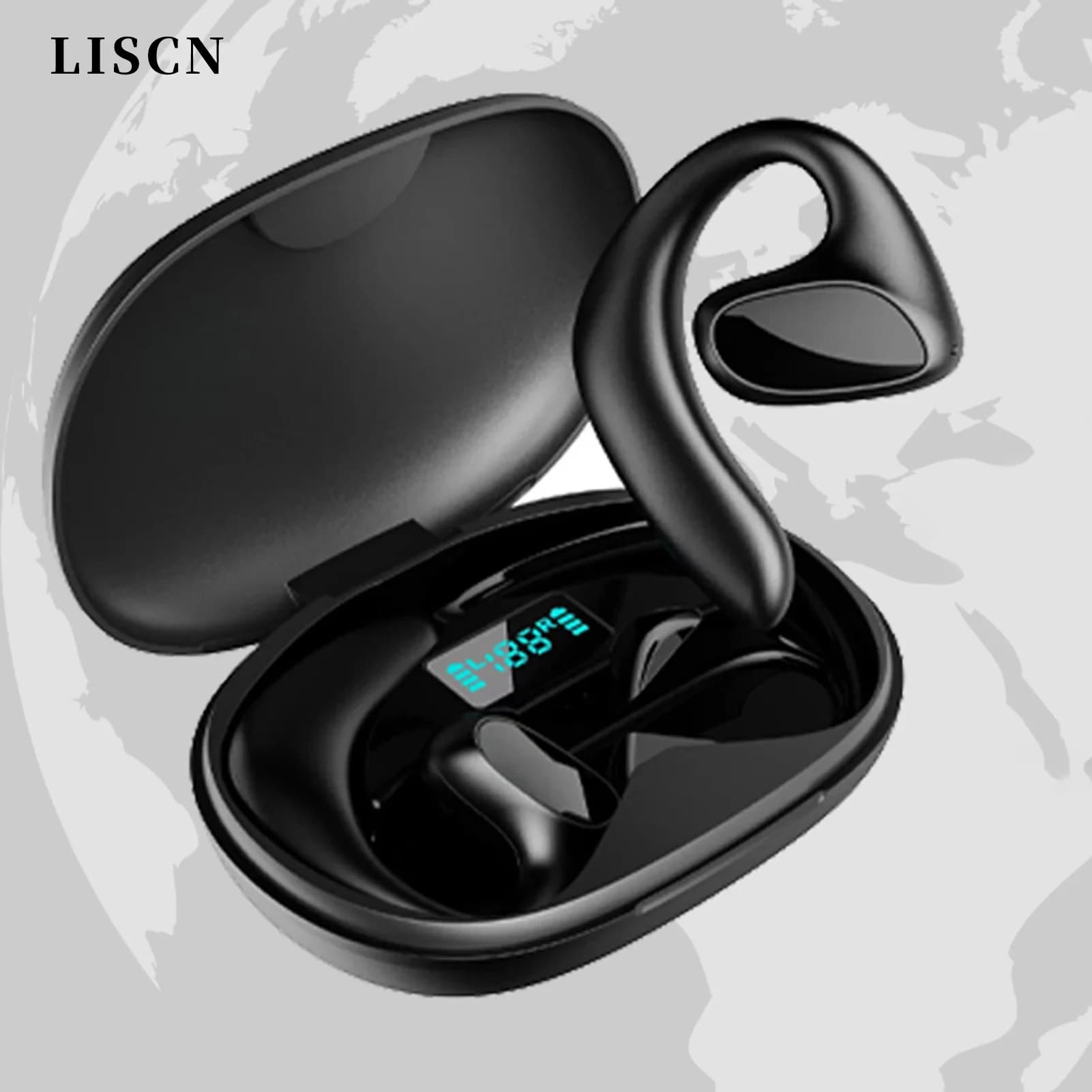 Auricolari Traduttori LISCN M8, Dispositivo Traduttore Bidirezionale Wireless Bluetooth ad Alta Precisione per 144 Lingue