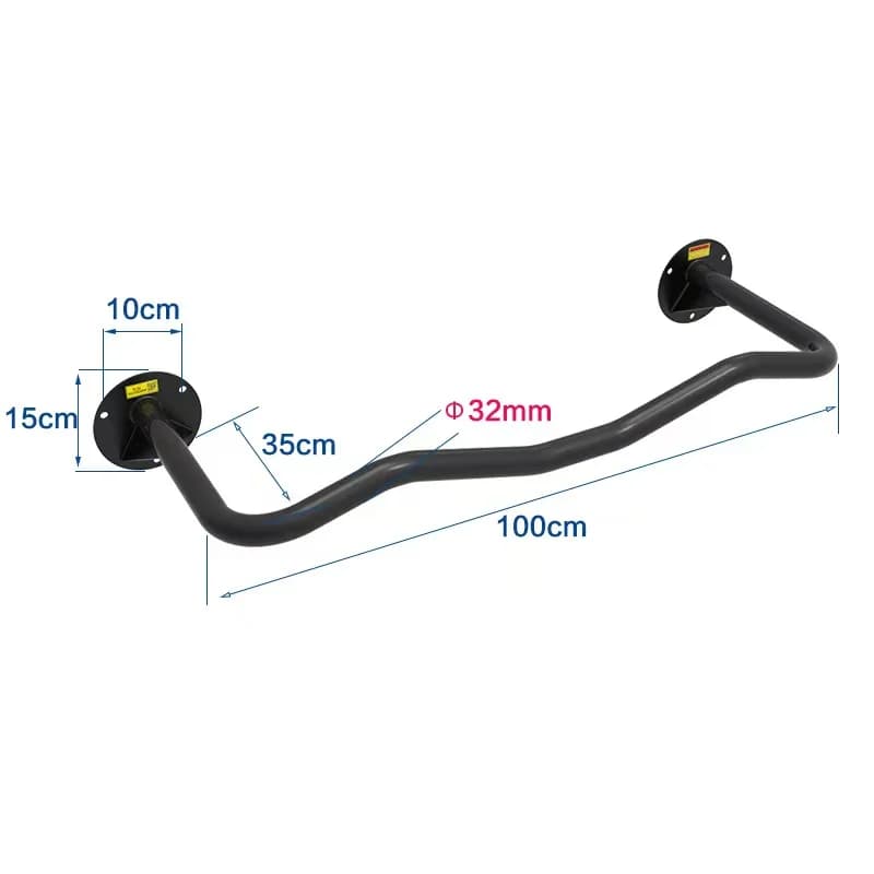 Home Gym Equipment, Traction Bar in Wall for Strength Training