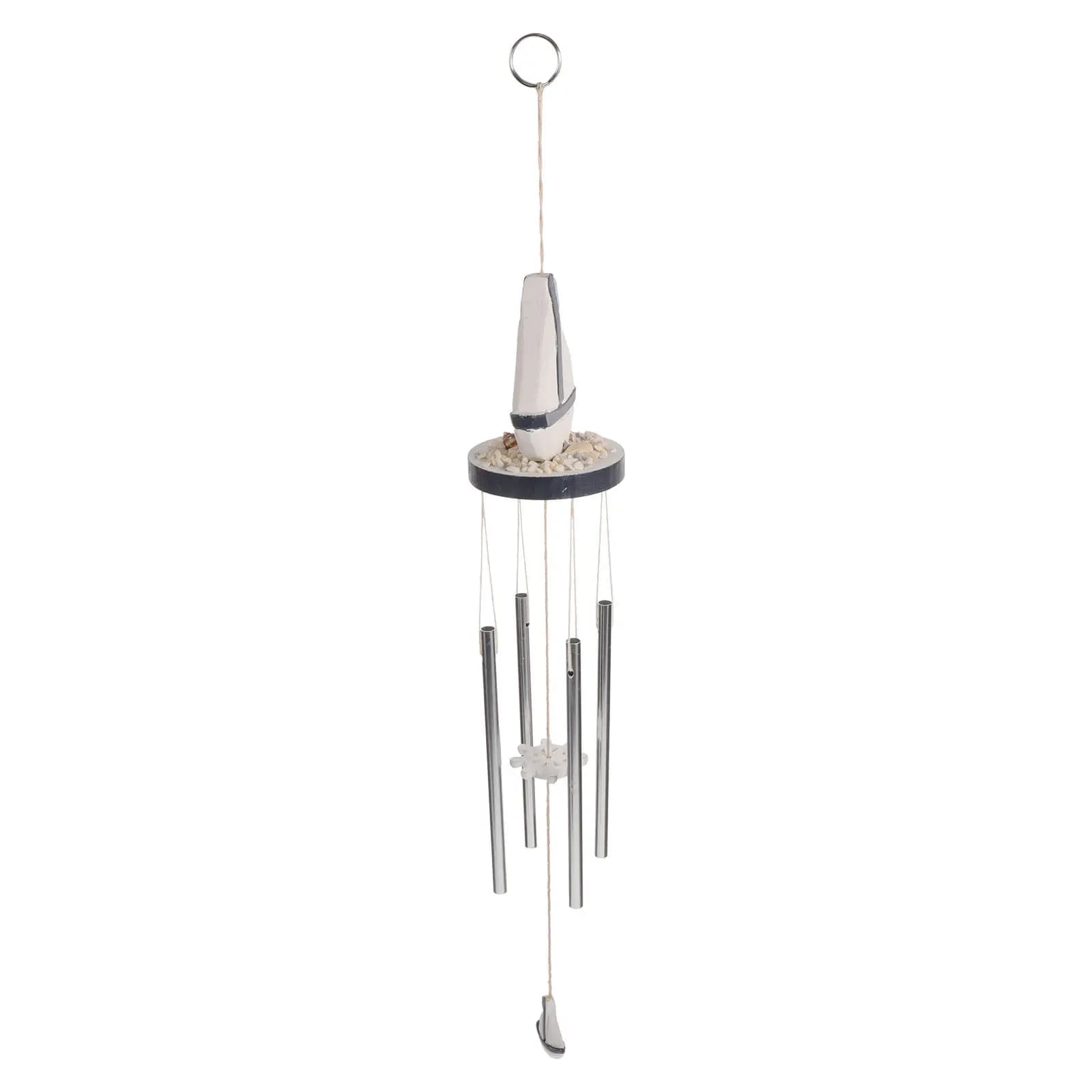 Beach Inspired Wind Chime Mediterranean Ocean Theme Hanging Pendant Wind Catcher Decor for Garden Patio Backyard Window Gift