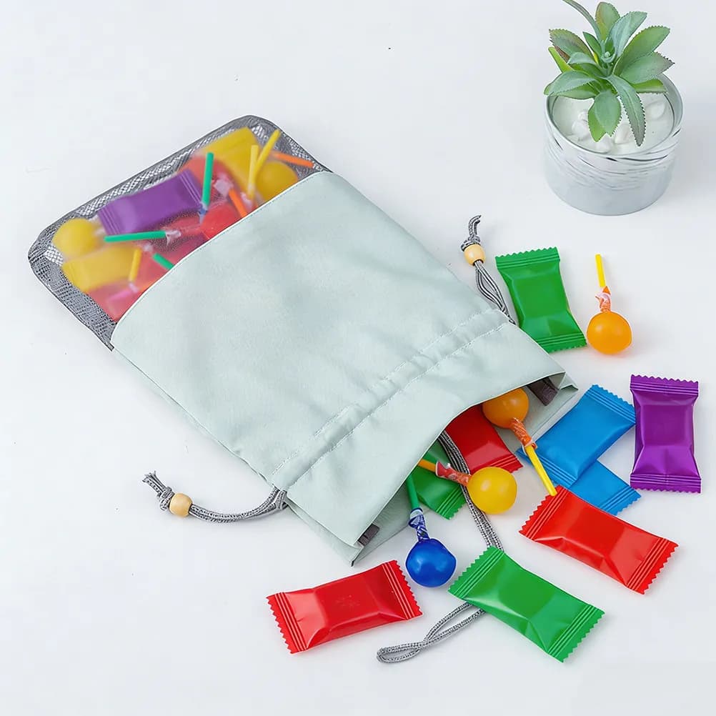 2 Sacchetti Porta Verdura e Frutta, Sacchetto Appendibile Riutilizzabile, Lavabile, Impermeabile, in Rete Ventilata, Organizer per Oggetti Domestici