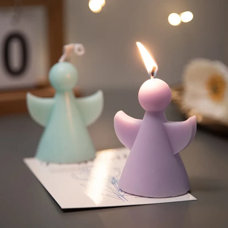 3D Angel Candle Silicone Mold DIY Car Aromatherapy Handmade Soap Mold Gypsum Resin Craft Easter Gift Making Home Decoration