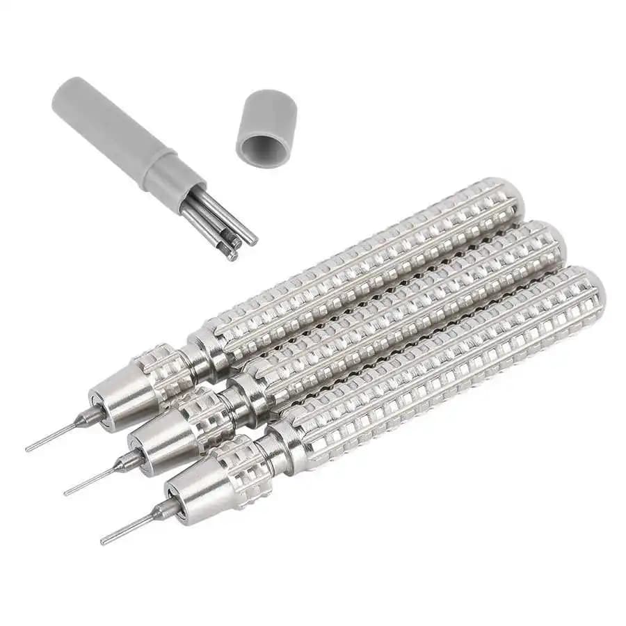 Steel Watch Repair Strap Punch Needle Kit 6pcs Punch Pins Set For Watch Band Bracelet Link Split Removal Tool Hand Screwdrivers
