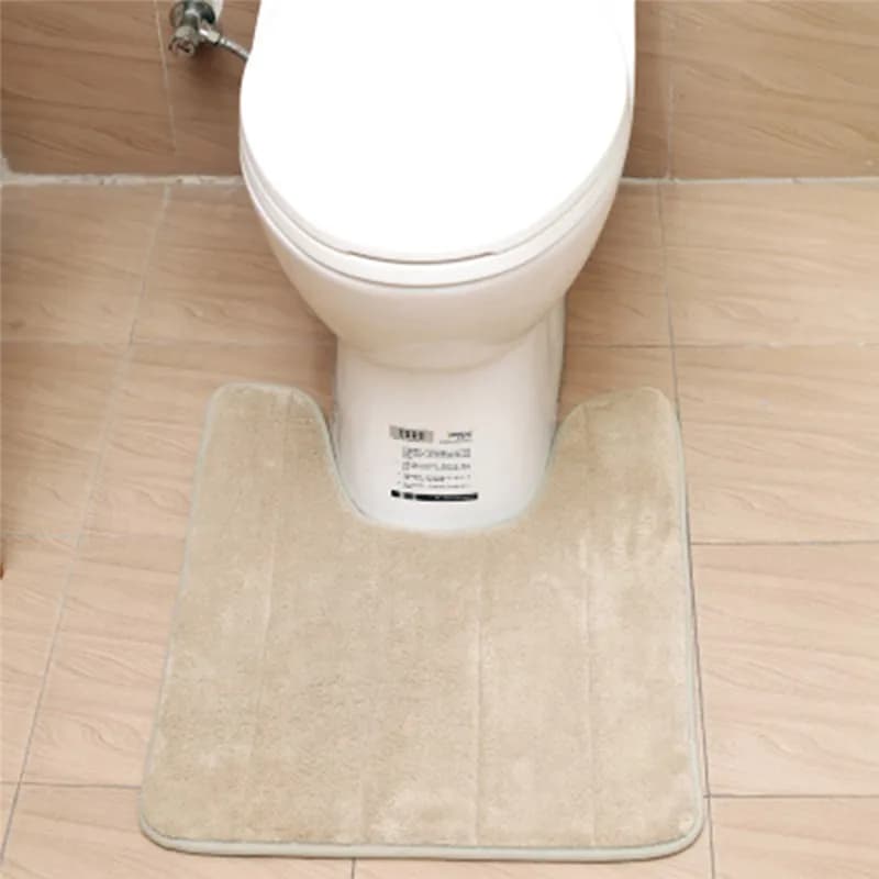 Tappetino da bagno in Memory Foam a forma di U s tappetino da toilette bagno tappeto in pile corallo tappeto antiscivolo tappeti per pavimenti decorazioni per la casa