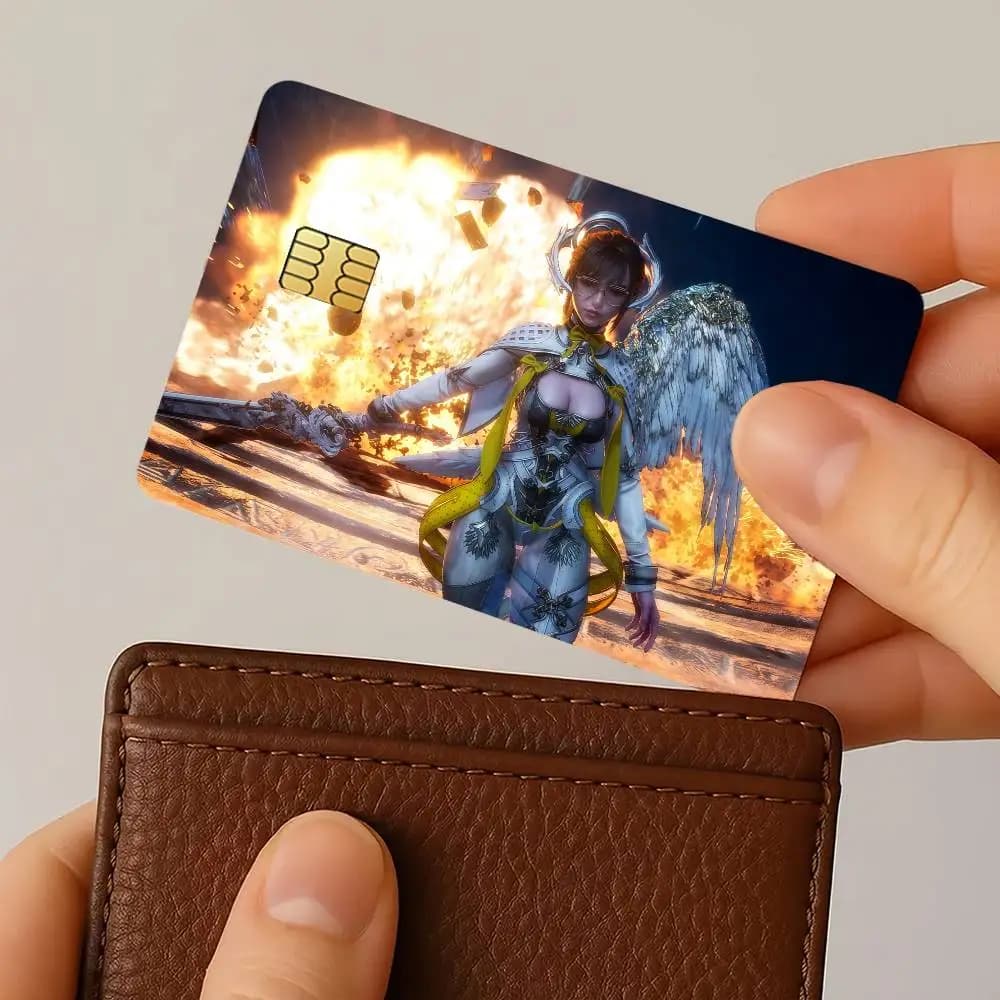 Game S-Stellar B-Blade Adesivo decorativo per carta di credito, resistente ai graffi, adatto per carte di debito e bancomat, set regalo da 4 pezzi