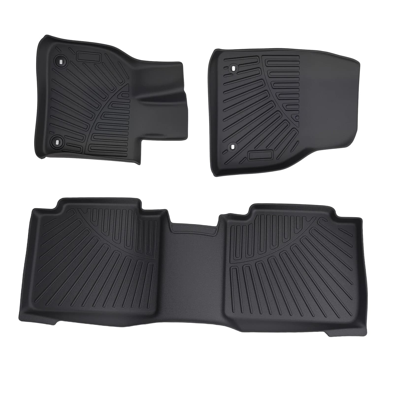 Car Mats for Subaru Solterra Toyota bZ4X 2023-2025, Black TPE for All Seasons