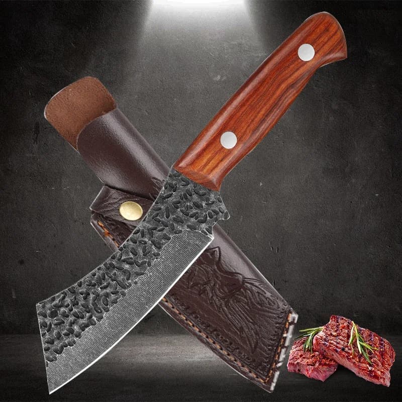 Handle knife for meat to cut meat Stainless steel handmade kitchen knife Full Tang bone knife for cooking in the kitchen