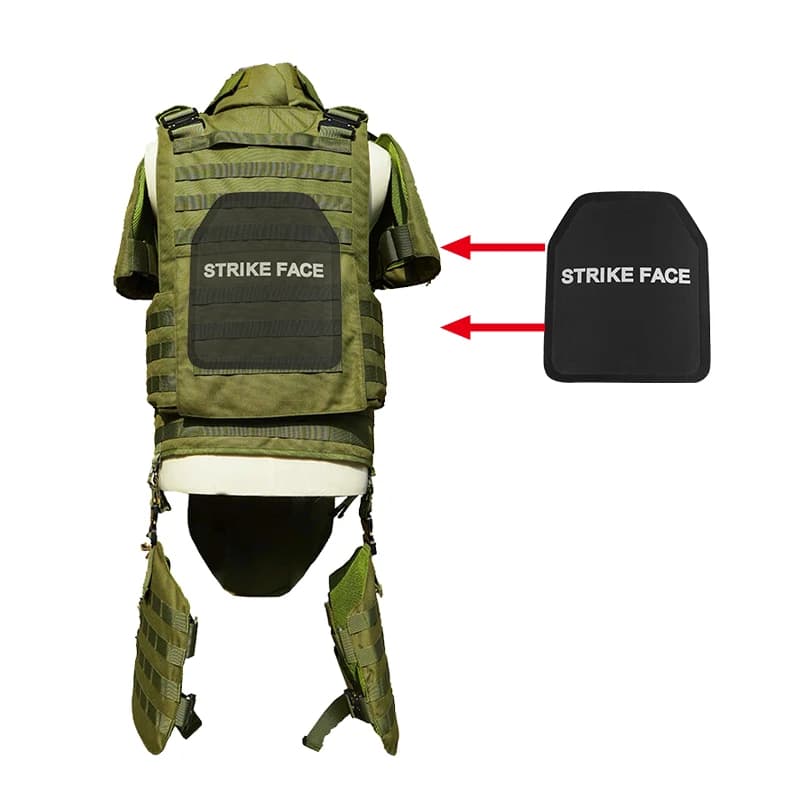 Proteggi U Protezione completa del corpo Gilet da combattimento Camouflage Chalecos Tactico Plate Carrier Vest Pe Armatura dura Piastra Gilet di sicurezza