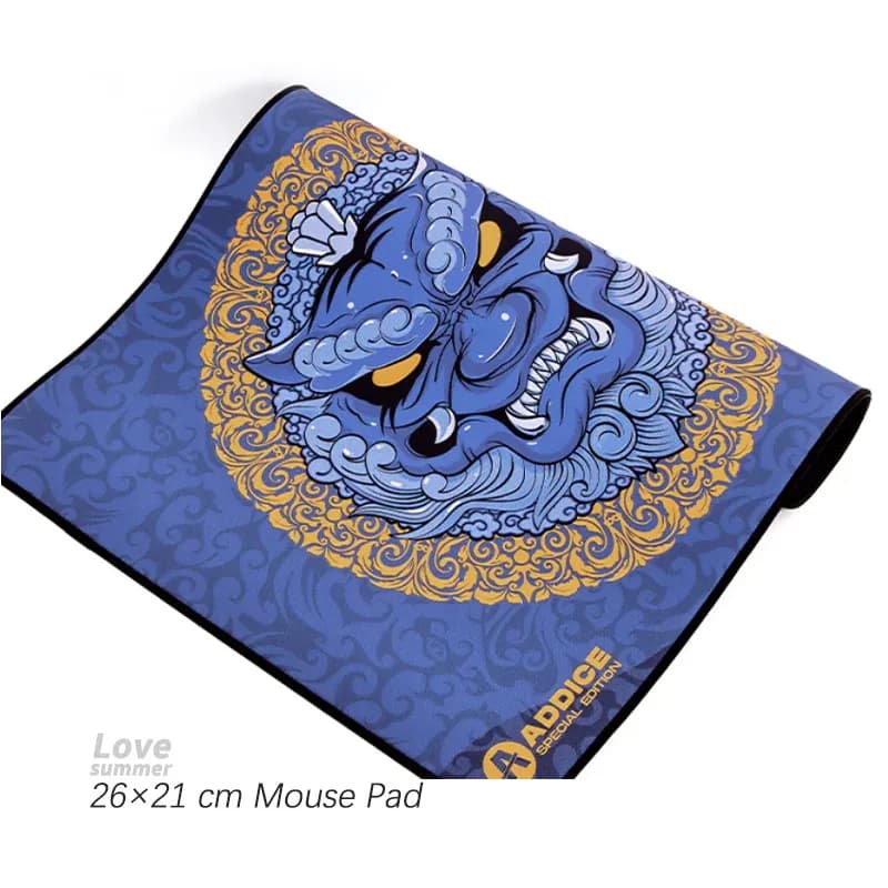Tappetino per Mouse da Gaming 2026 E-Sports, Piccolo, con Motivo Tigre, per Laptop, Tappetino per Tastiera, Protezione Scrivania, Anime Cartoon