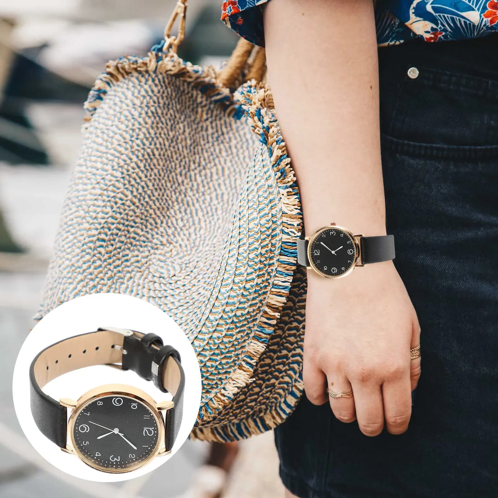 Orologio da donna al quarzo, lavorazione squisita, cinturino delicato e alla moda, accessorio elegante resistente all'usura per tutte le occasioni